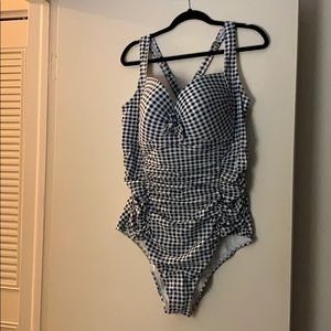 Torrid Checker Print One Piece Swimsuit